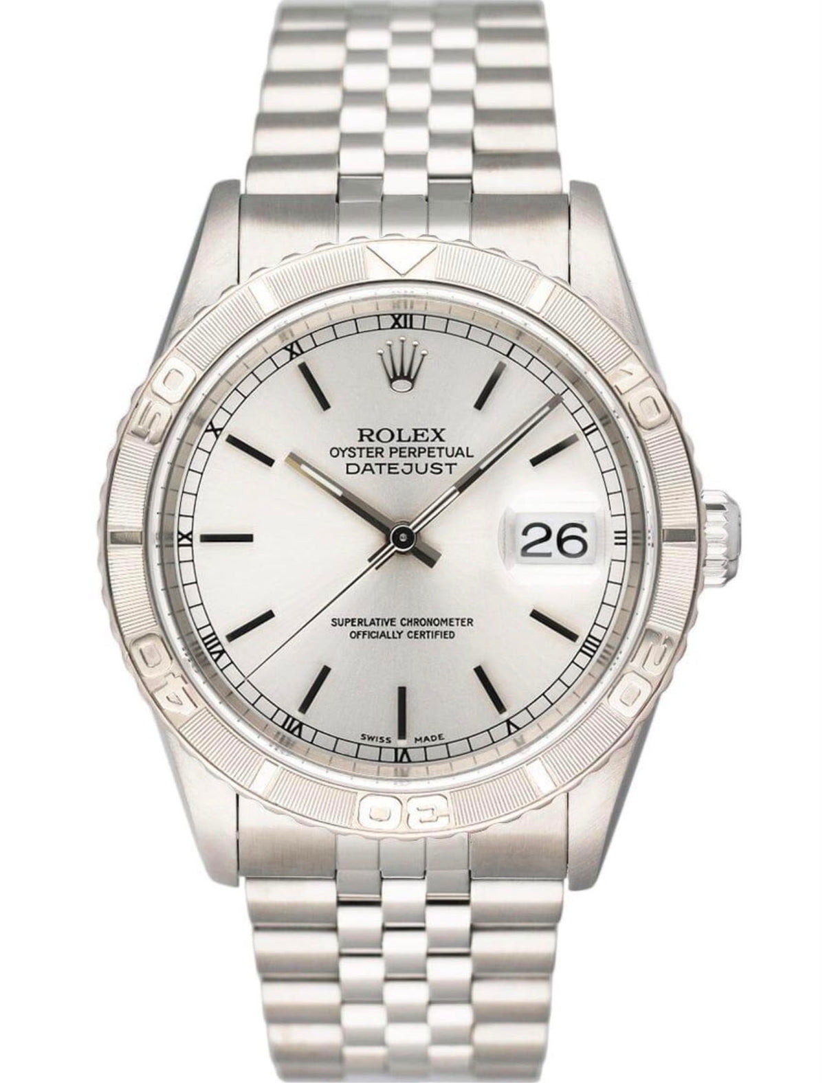 Vintage Rolex Datejust Turn-O-Graph 16264 stainless steel watch