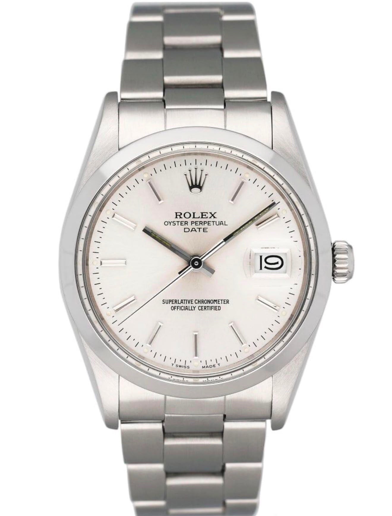 Rolex Oyster Perpetual Date 1500 Stainless Steel Watch
