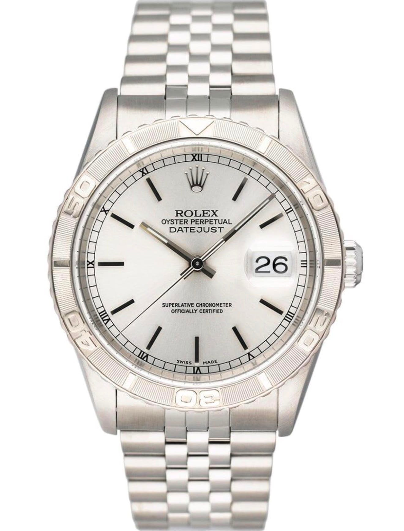 Rolex Datejust Turn-O-Graph 16264 Stainless Steel  Watch
