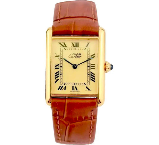 Cartier Tank Must Vermeil Manual Wind Watch