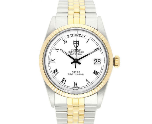 Tudor Oyster Prince Date-Day 76213 Stainless Steel & Yellow Gold Watch